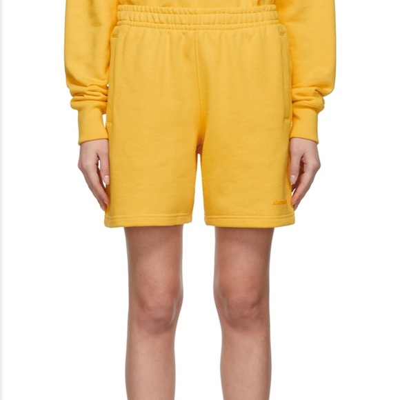 Adidas mustard Yellow Human Race Shorts - Picture 4 of 11